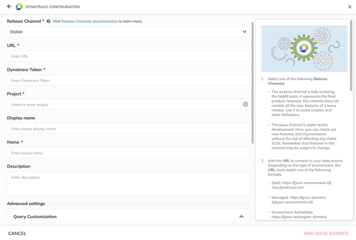 dynatrace configuration