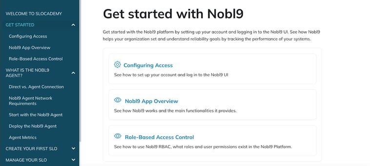 get started with Nobl9