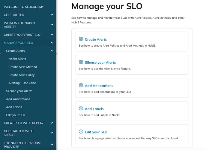 manage your slo