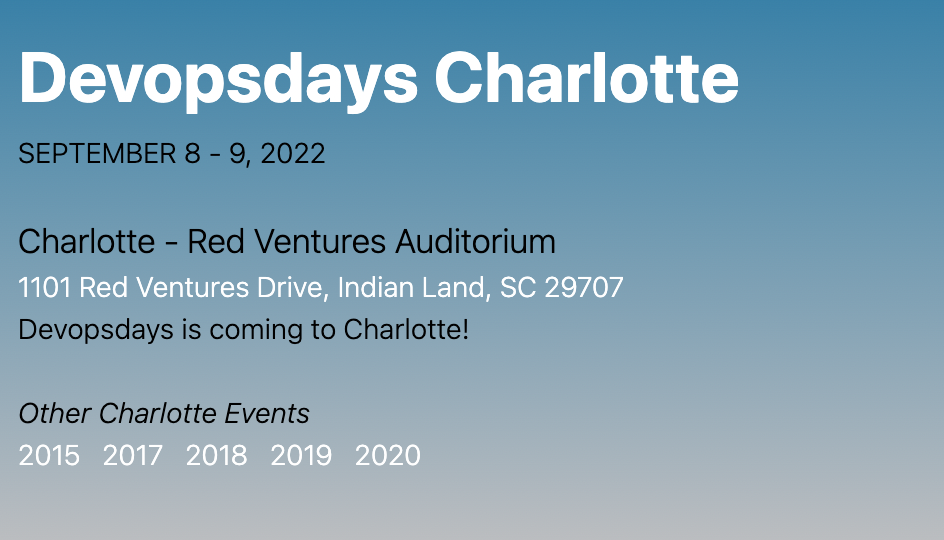 DevOpsDays Charlotte