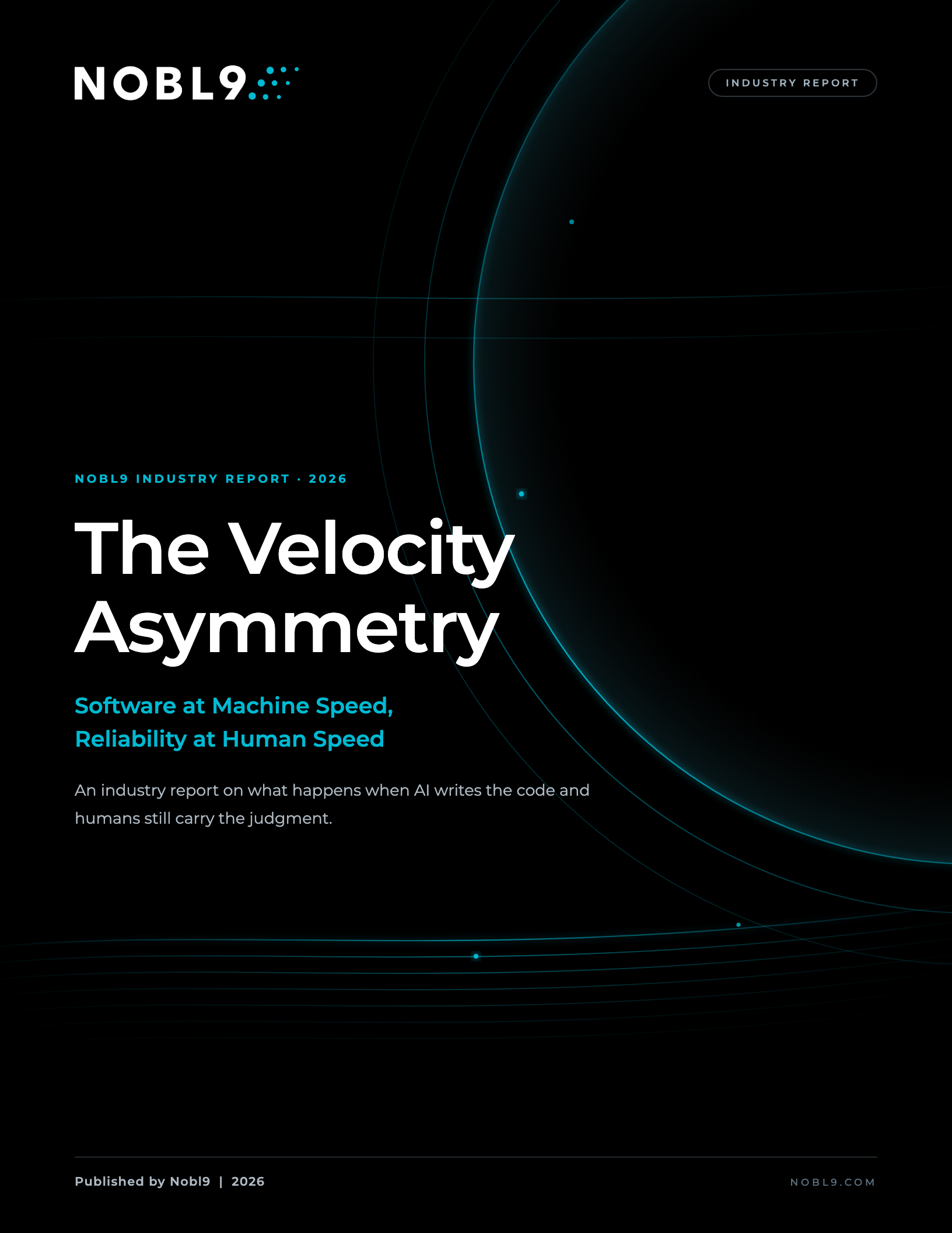 The Velocity Asymmetry: Software at Machine Speed, Reliability at Human Speed
